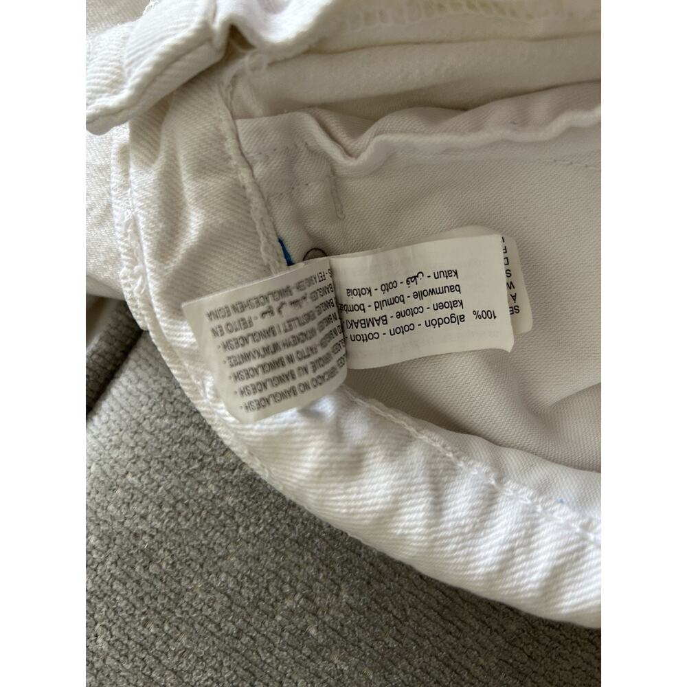 ZARA Barrel Jeans White Wide Leg Size 6 Baggy Boho - Picture 9 of 10